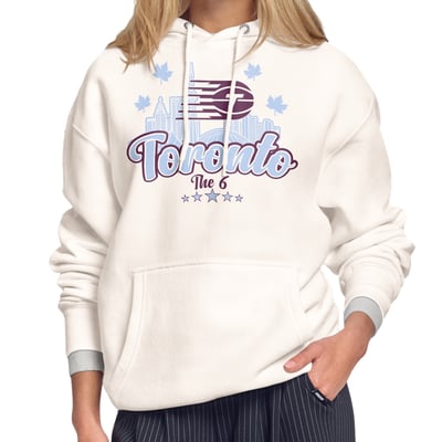 Toronto Tempo Starter Women's City Slogan Fleece Hoodie - White