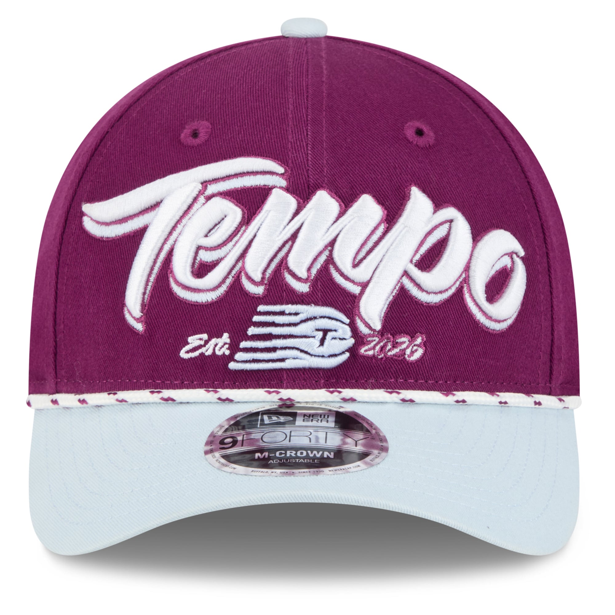 Casquette ajustable New Era Bordeaux Toronto Tempo Team Loyal 9FORTY M-Crown pour jeunes
