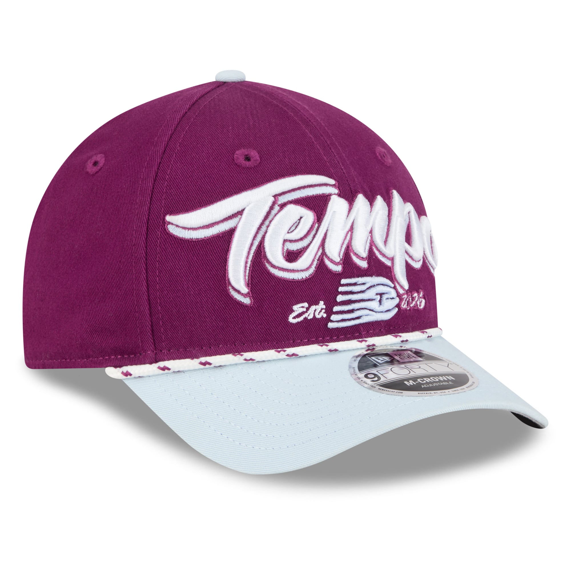 Casquette ajustable New Era Bordeaux Toronto Tempo Team Loyal 9FORTY M-Crown pour jeunes