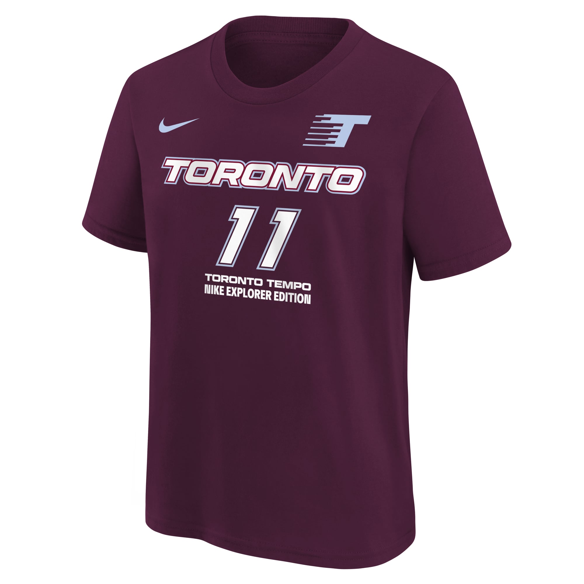 Youth Nike Kia Nurse Bordeaux Toronto Tempo Explorer Edition Name & Number T-Shirt