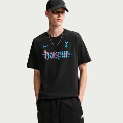 T-shirt noir Tottenham Hotspur Nike Wordmark