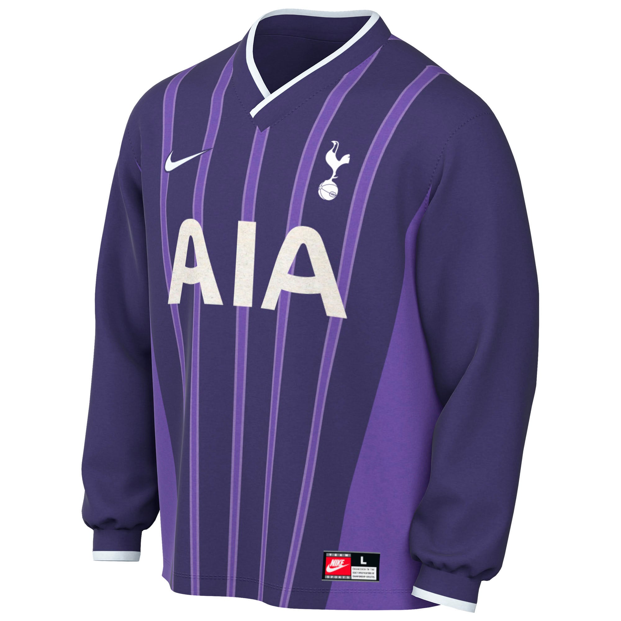 Maillot de sport Nike violet Tottenham Hotspur Third Energy Dri-FIT à manches longues pour homme, saison 2026/27