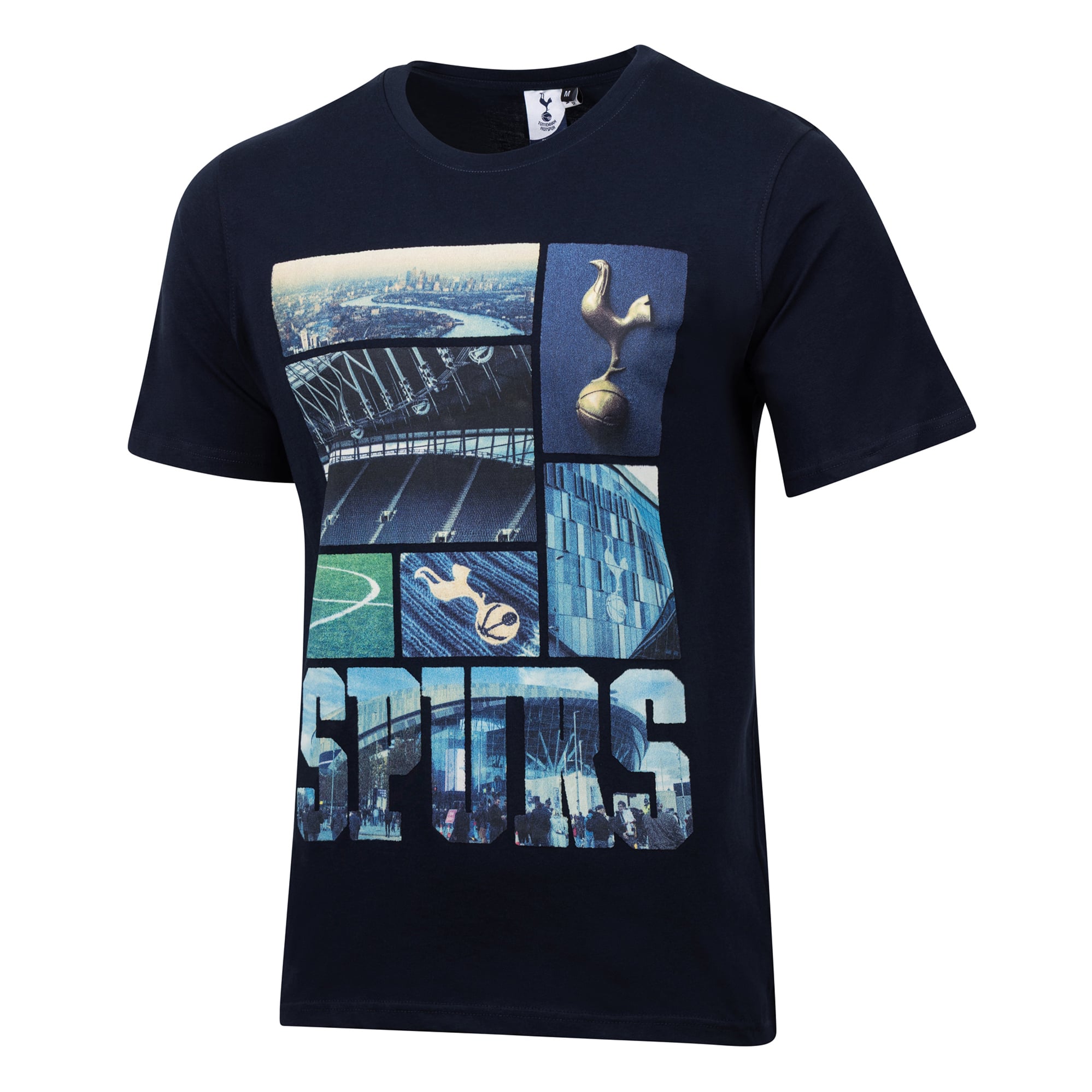 T-shirt décontracté Tottenham Hotspur Landmark, design sport suédois, marine