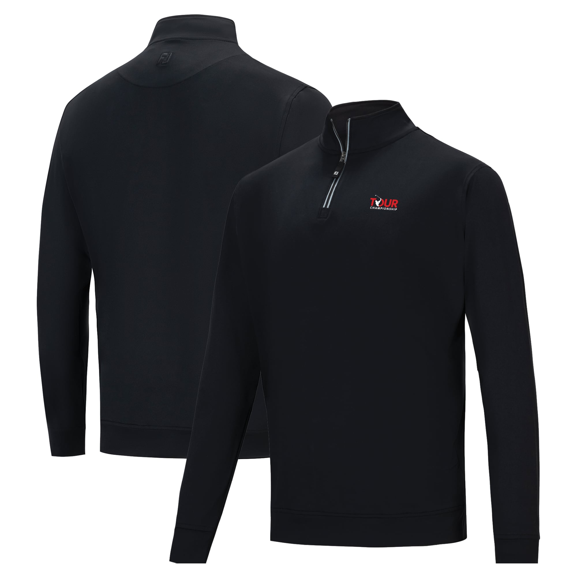 Men's FootJoy Black TOUR Championship Approach Quarter-Zip Pro-Dry Pullover