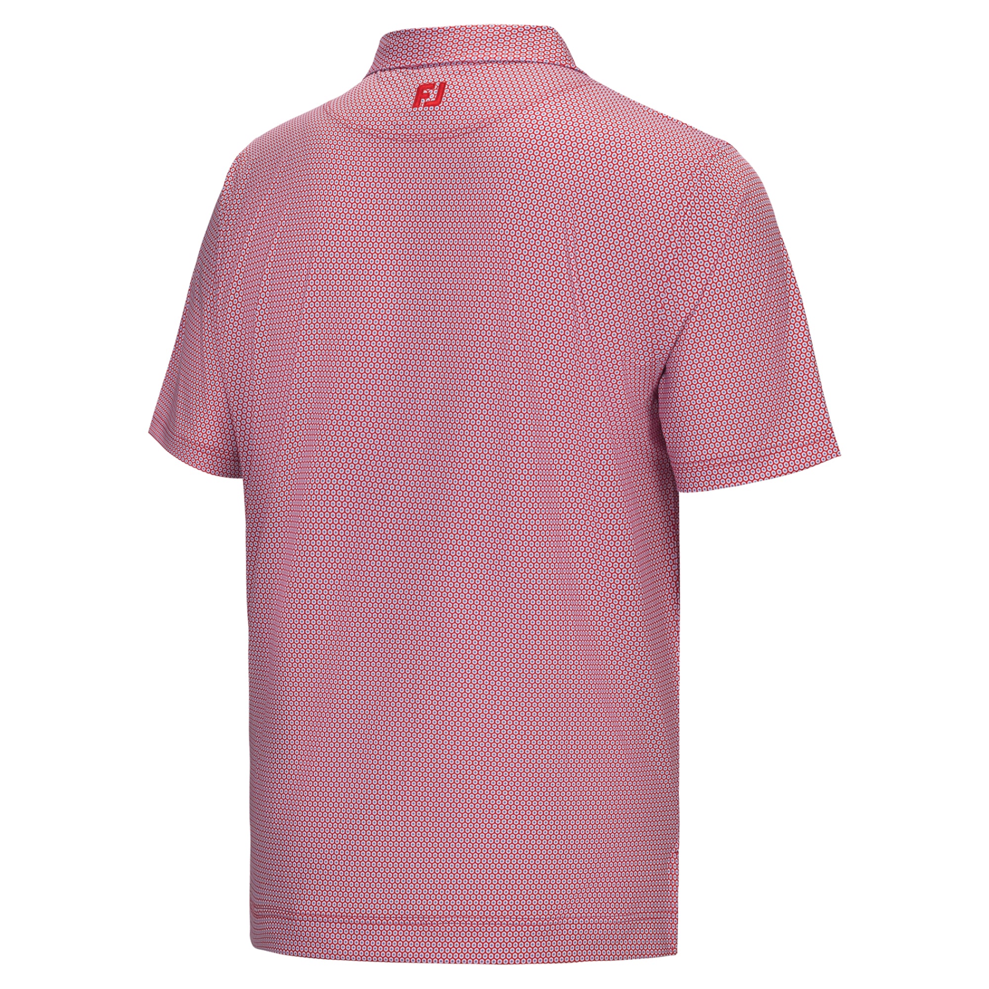 Men's FootJoy Red TOUR Championship Stellar Print Lisle ProDry Polo
