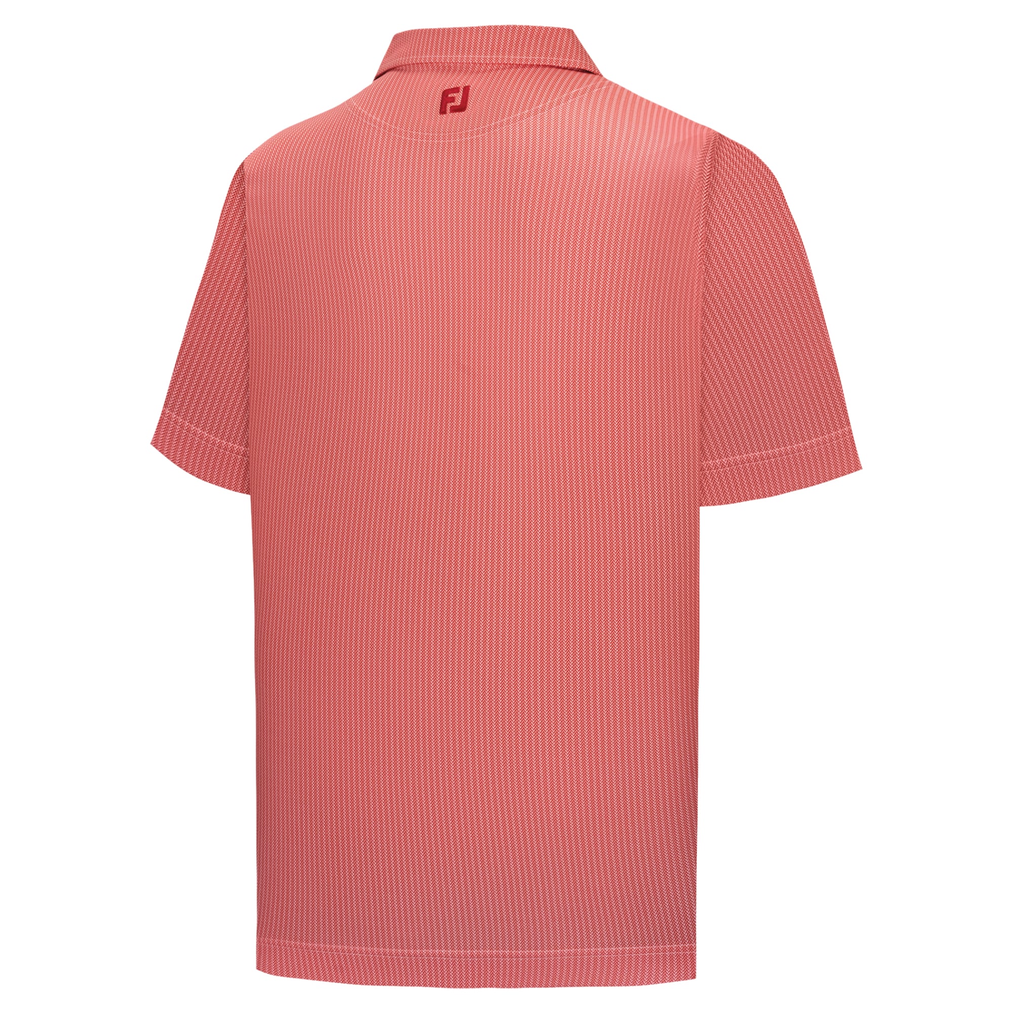 Men's FootJoy Red TOUR Championship Tee Time Print Lisle ProDry Polo