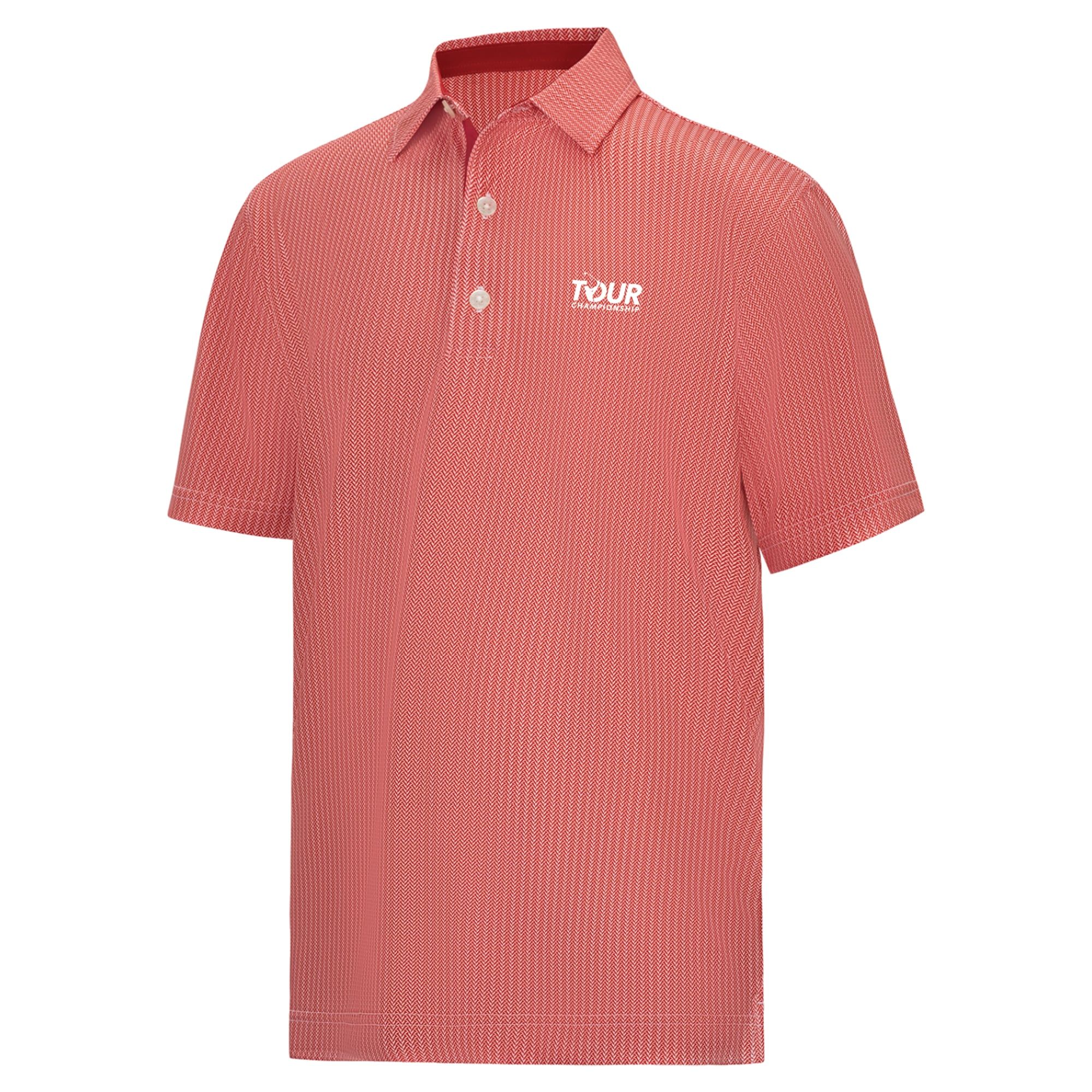 Youth FootJoy Crimson TOUR Championship Tee Time Print Lisle ProDry Polo