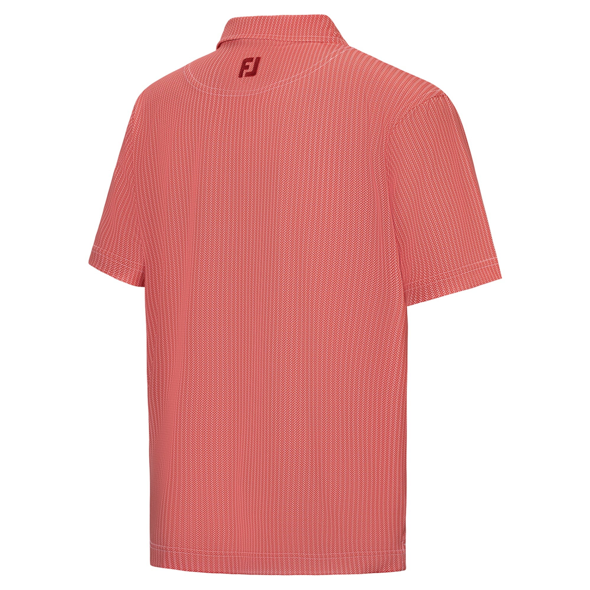 Youth FootJoy Crimson TOUR Championship Tee Time Print Lisle ProDry Polo