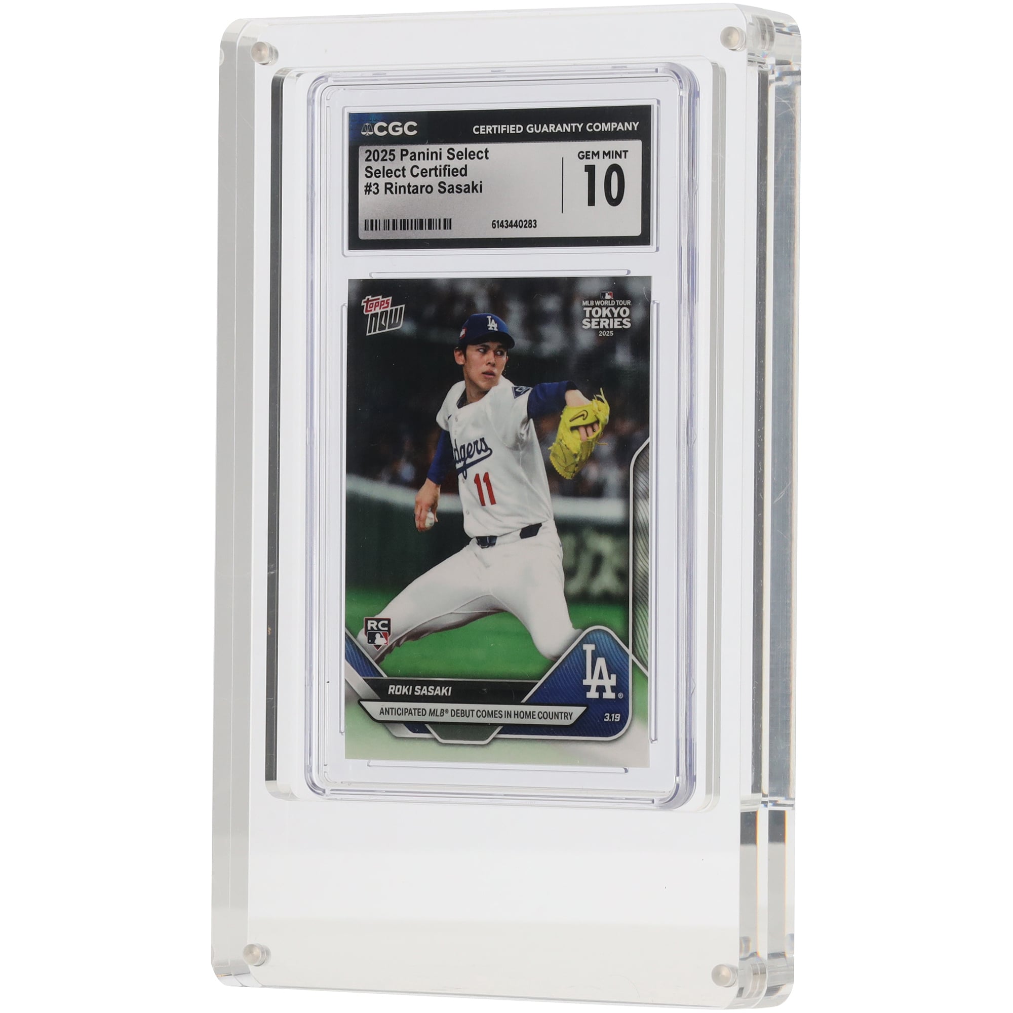 Acrylic Magnetic Encased Trading Card Display - UV Protected & Fits Any Grading Company