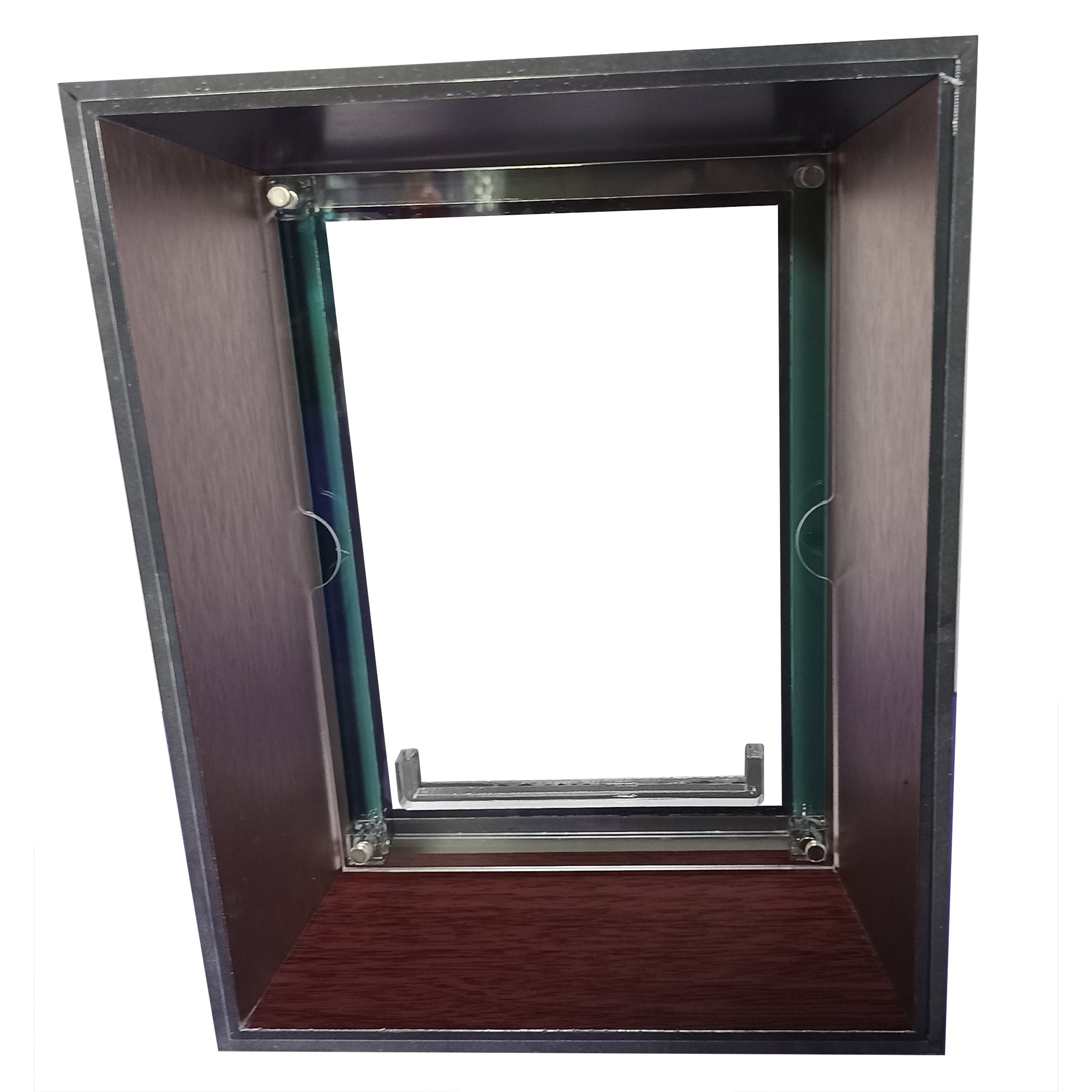 Levitas Trading Card Display Holder with Wooden and Metal Finishes