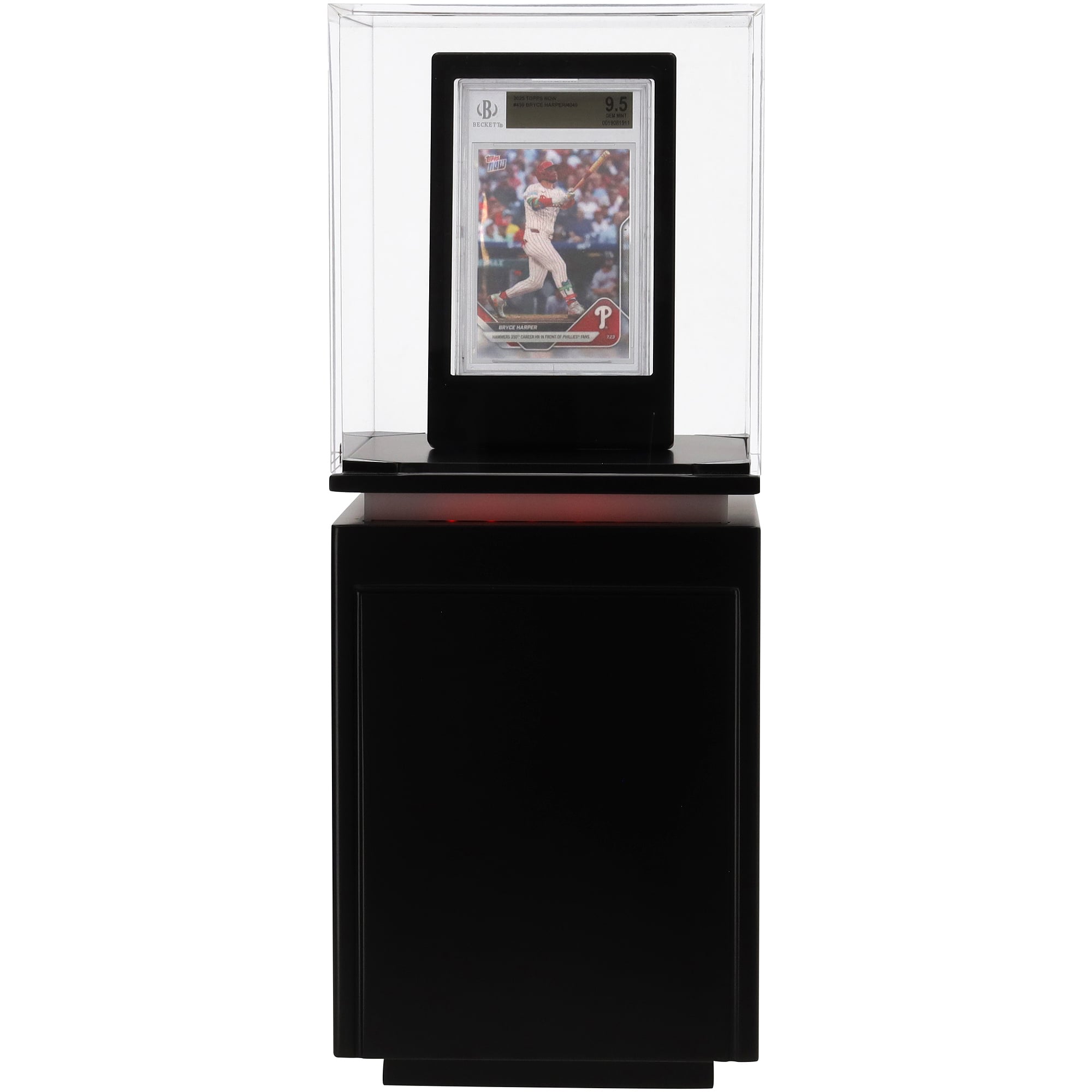 Showcase Museum Style Pedestal Trading Card Display - UV Protected