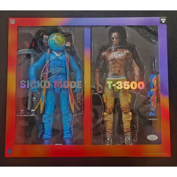Travis Scott Signed Auto Sicko Mode T-3500 Fortnite Toy Ultra Rare 
