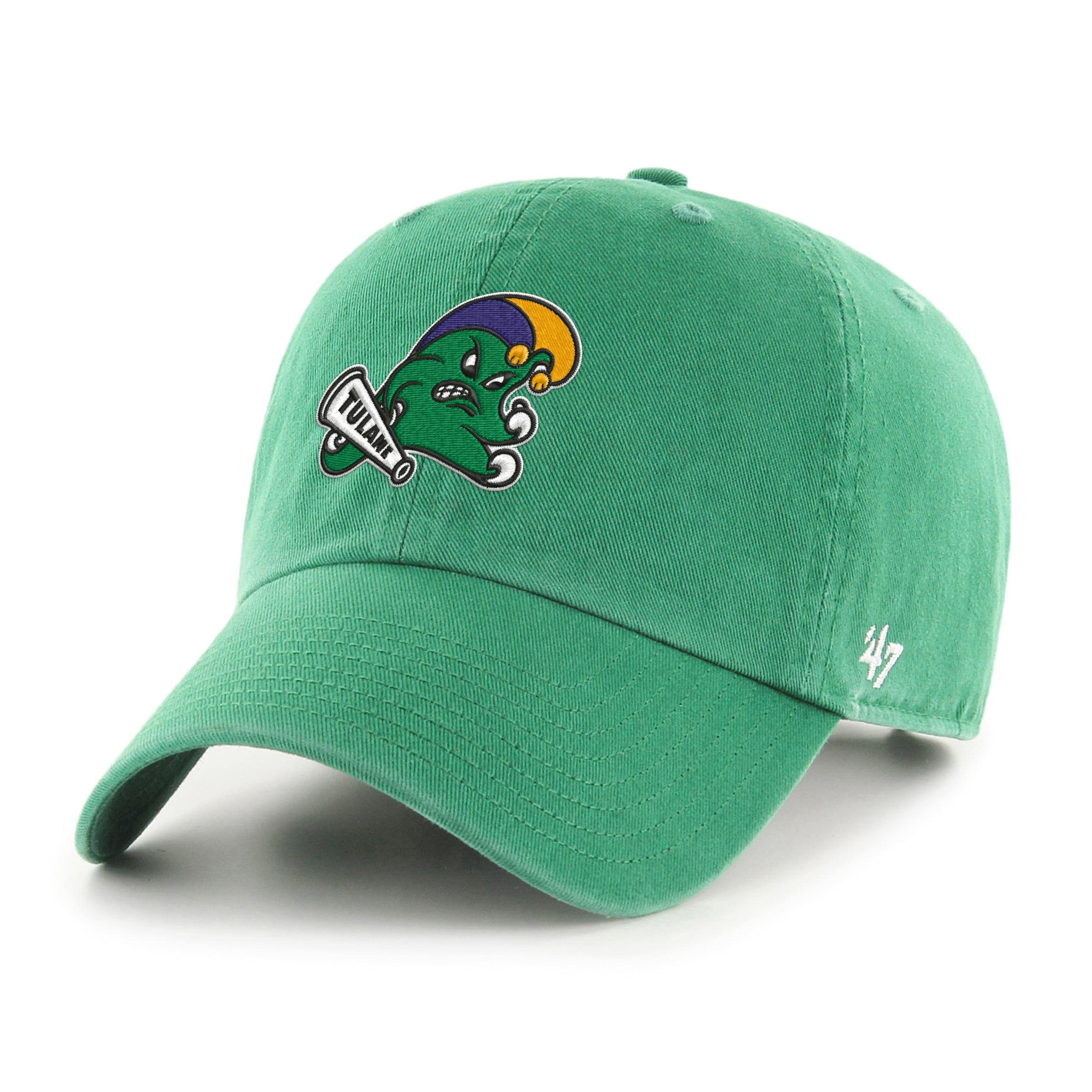 Chapeau ajustable pour homme « 47 Kelly Green Tulane Green Wave Mardi Gras Clean Up »