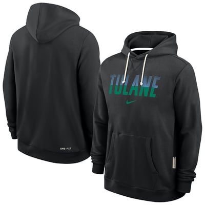 Tulane Green Wave Nike 2026 Sideline Dri-FIT Hoodie - Black