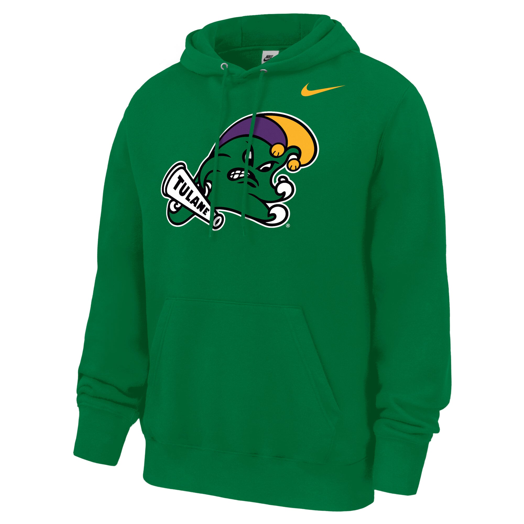 Men's Nike Green Tulane Wave Club Fleece Hoodie