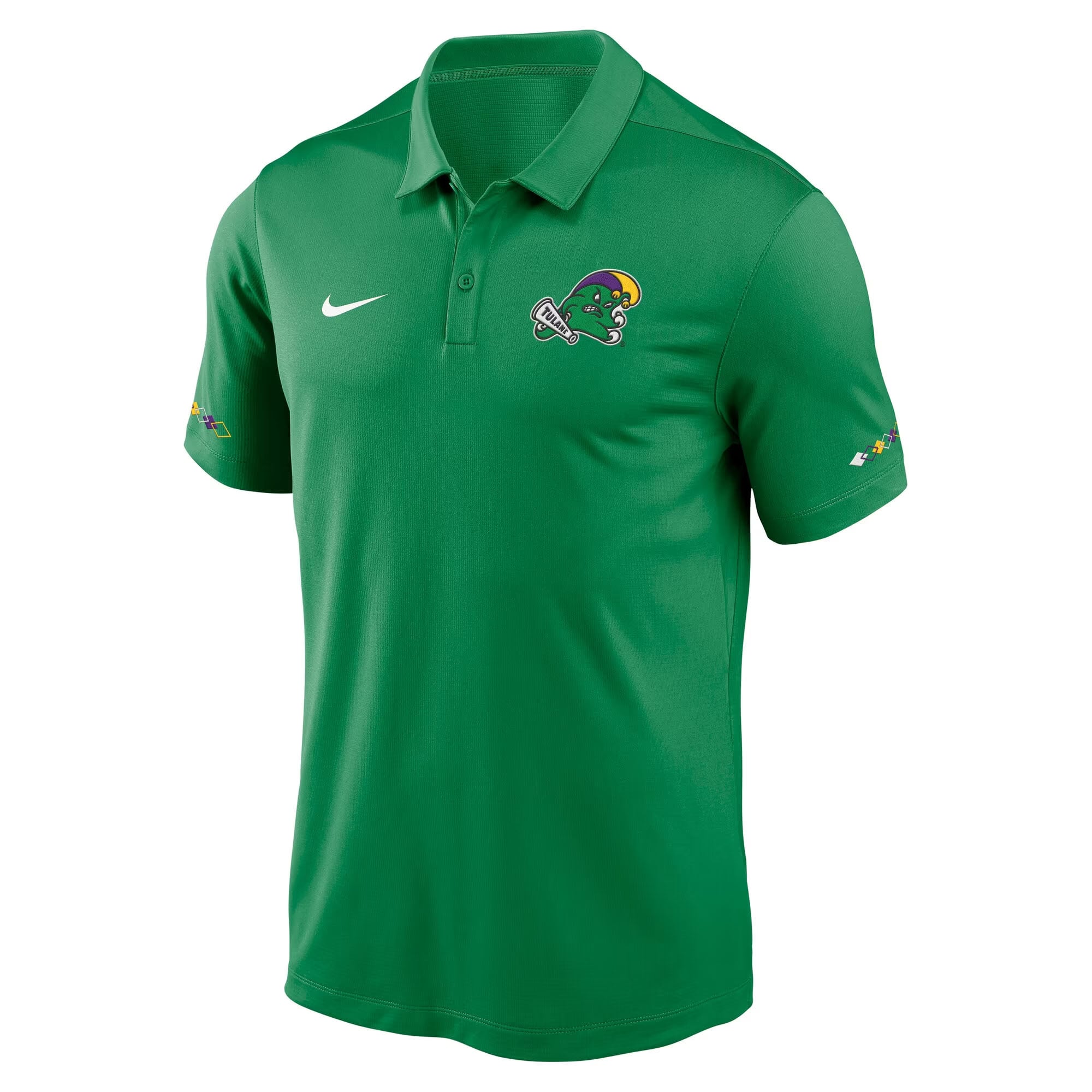 Polo Nike Dri-FIT vert Tulane Green Wave Mardi Gras Victory pour homme