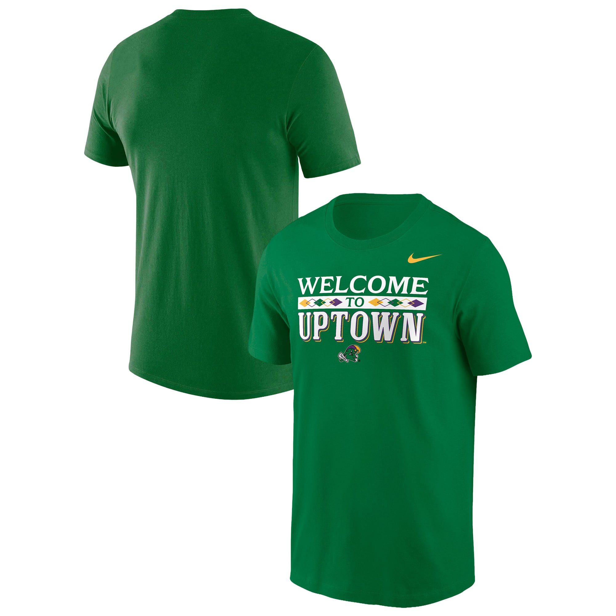 T-shirt Nike Green Tulane Wave Welcome to Uptown Dri-FIT pour homme