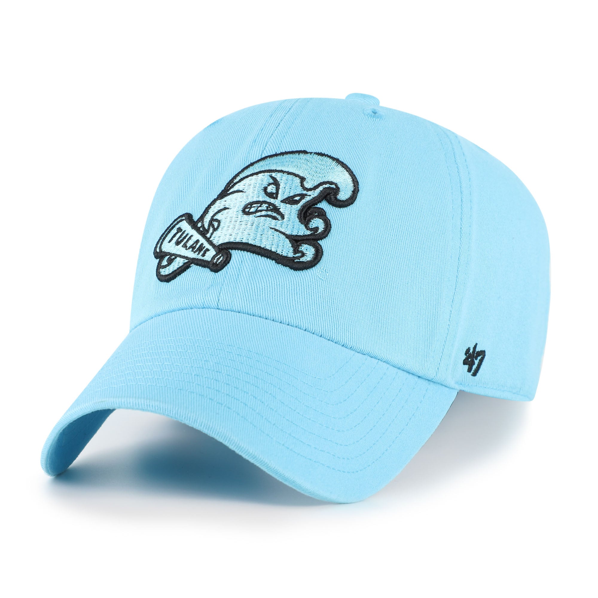 Casquette unisexe ajustable '47 Coastal Blue Tulane Green Wave Mascot
