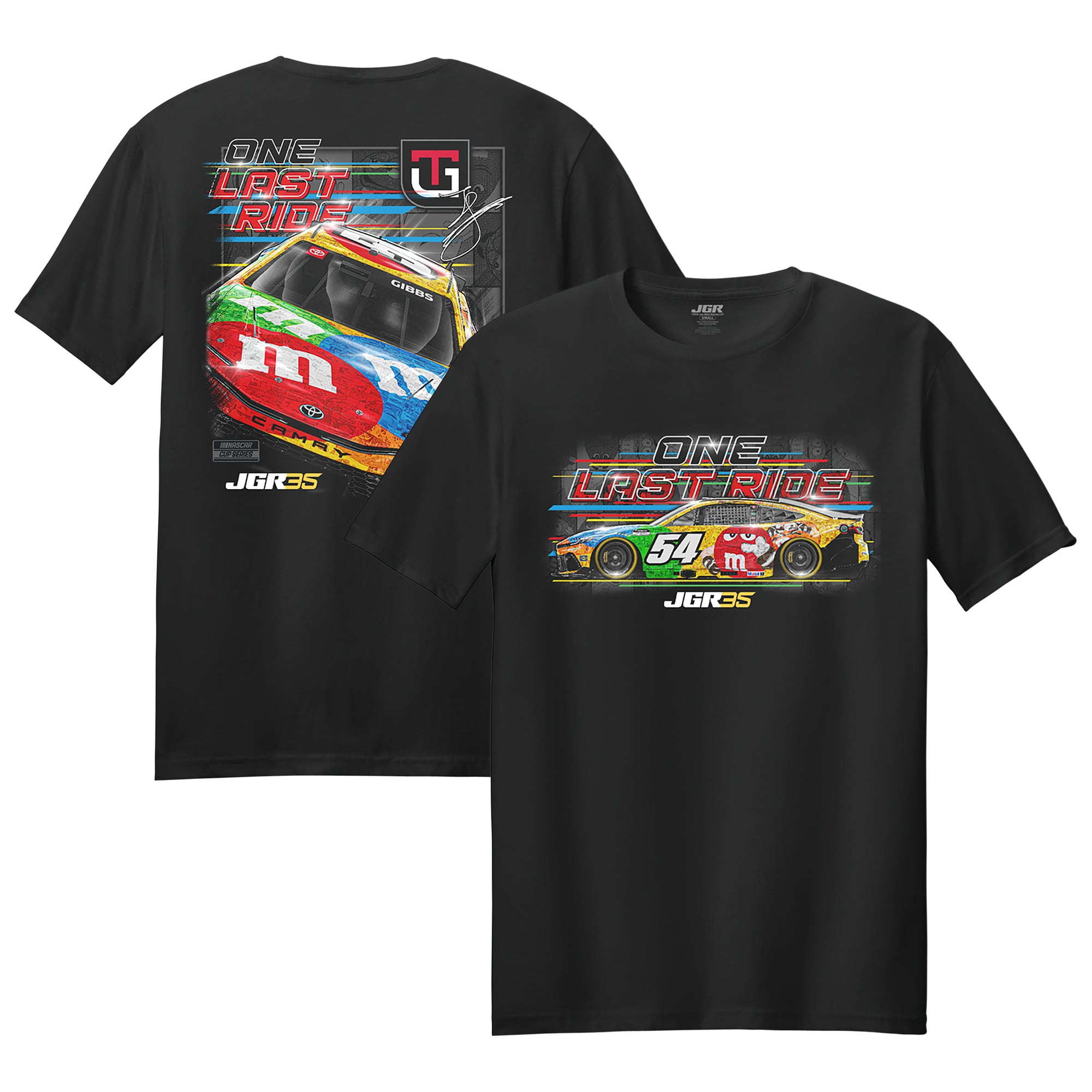 T-shirt homme classique noir Ty Gibbs M&M's Car One Last Ride