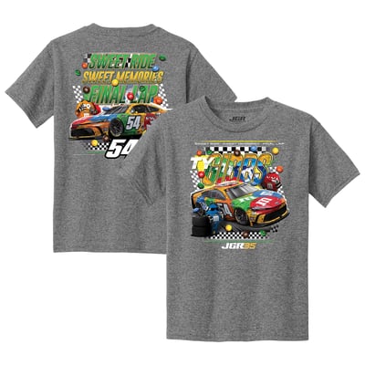 Ty Gibbs Classic Ink Youth M&M's Car Final Lap T-Shirt - Heather Gray