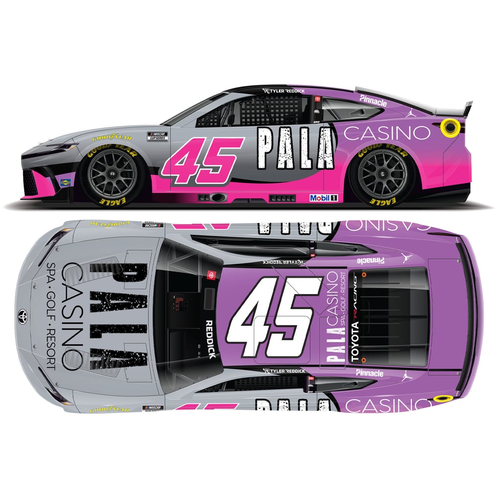Tyler Reddick Action Racing 2026 #45 Pala Casino 1:24 Elite Die-Cast ...