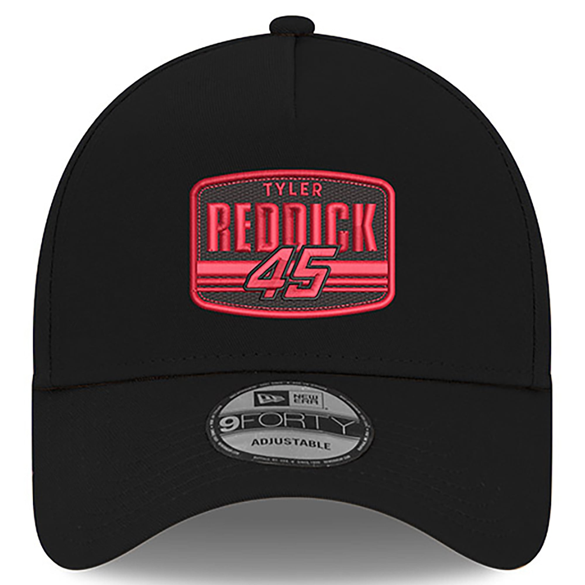 Men's New Era Black Tyler Reddick  9FORTY A-Frame Patch Adjustable Hat