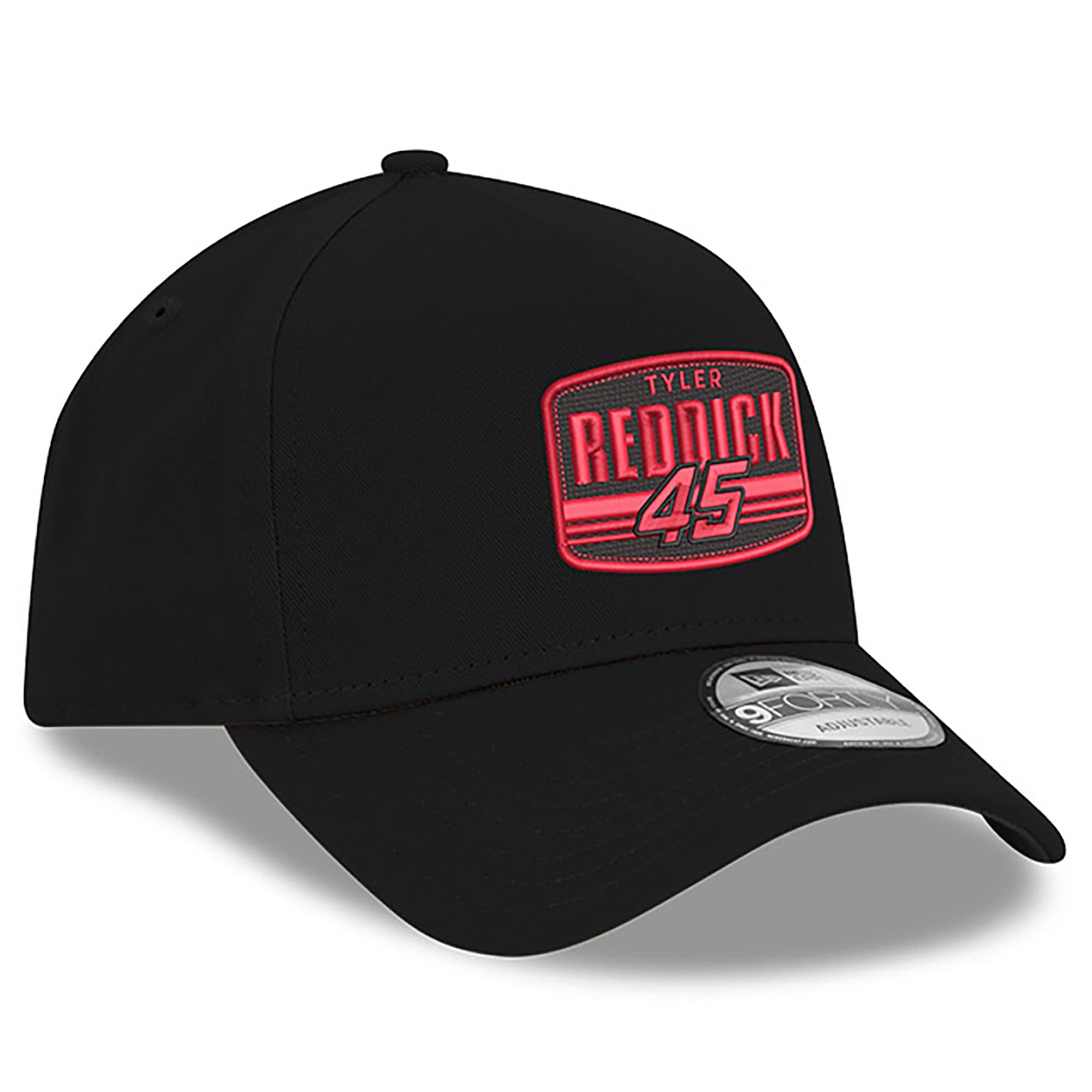 Men's New Era Black Tyler Reddick  9FORTY A-Frame Patch Adjustable Hat