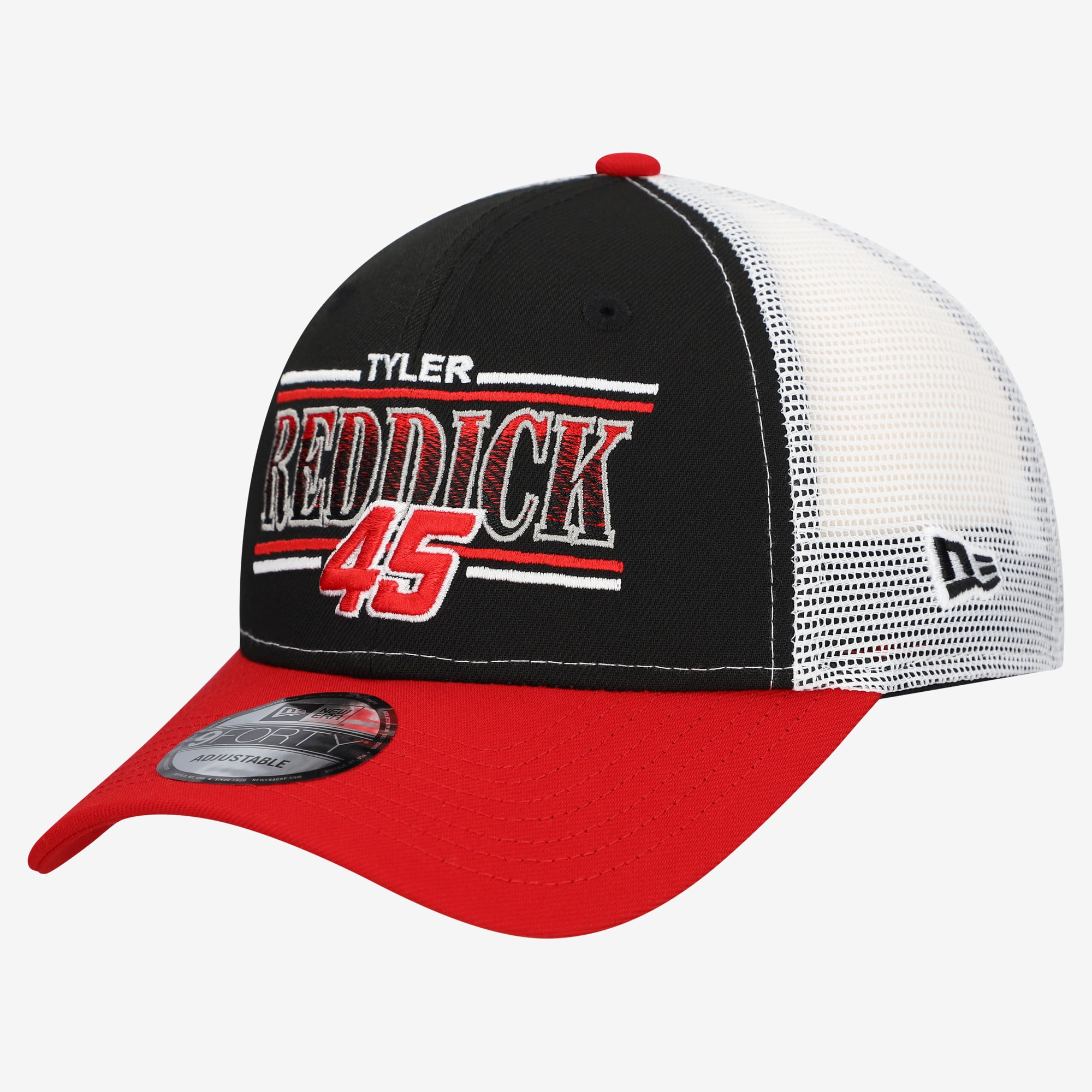Men's New Era Black Tyler Reddick 9FORTY Trucker Adjustable Hat