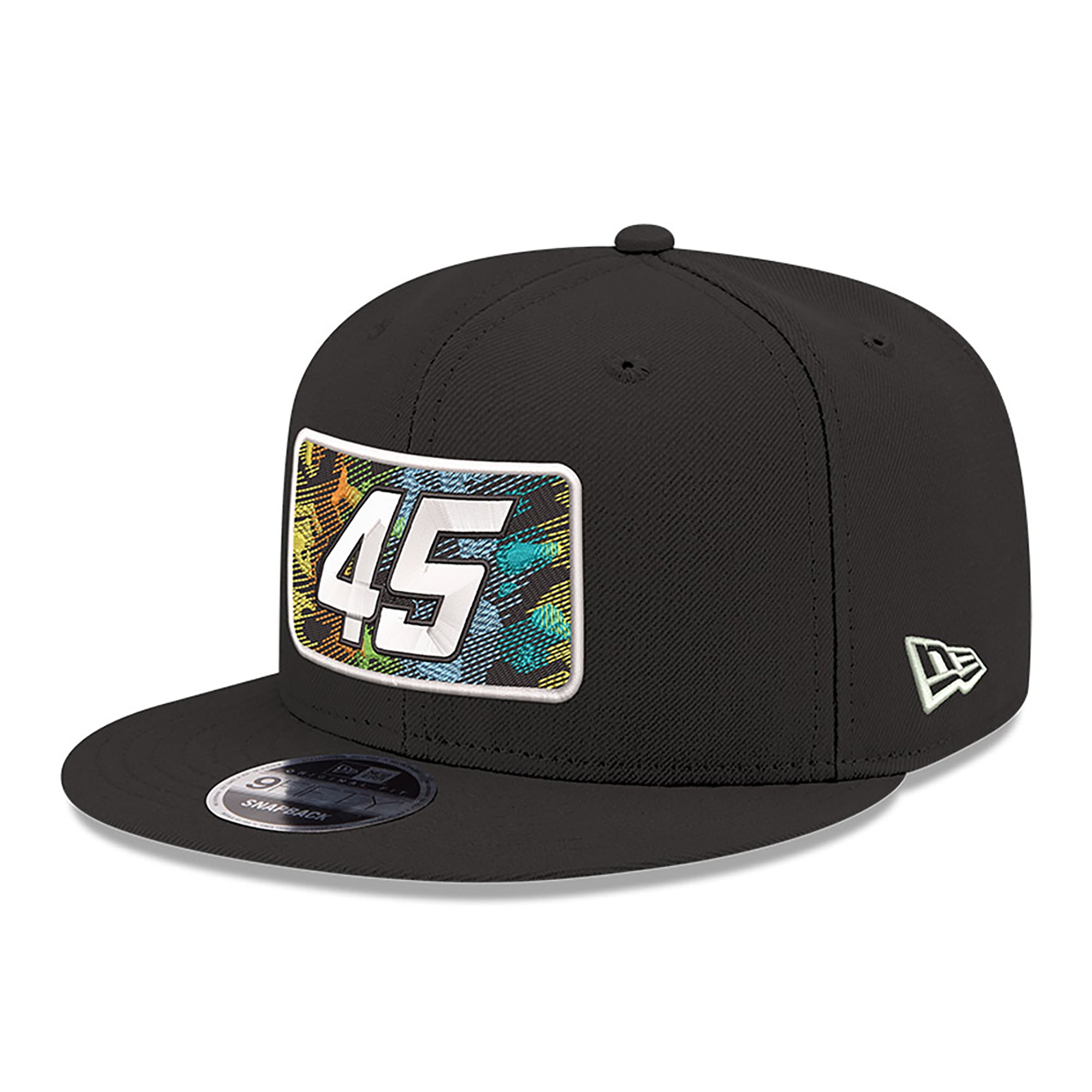 Casquette snapback New Era 9FIFTY Tyler Reddick camouflage d'été noire pour homme