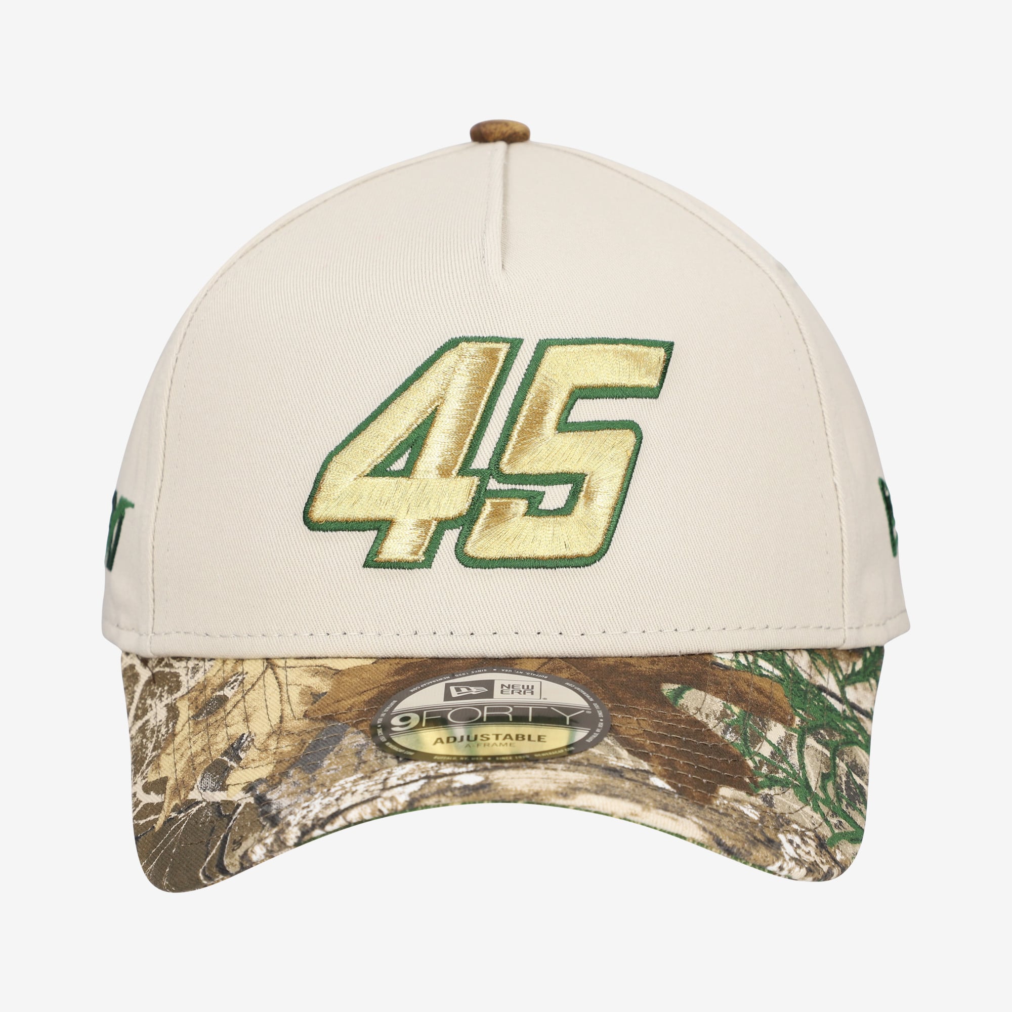 Men's New Era Cream Tyler Reddick Realtree A-Frame 9FORTY Adjustable Hat