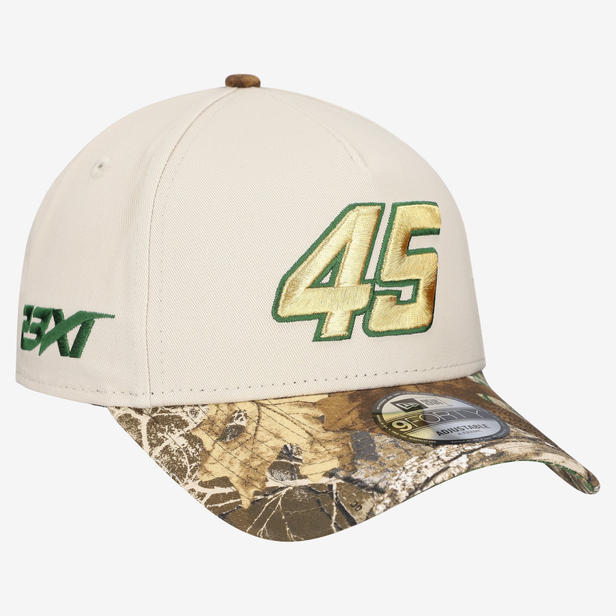 Men's New Era Cream Tyler Reddick Realtree A-Frame 9FORTY Adjustable Hat
