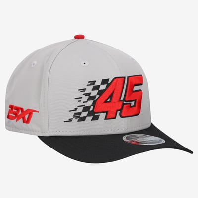  Tyler Reddick New Era Checkered 9SEVENTY Adjustable Hat - Gray