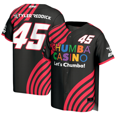  Tyler Reddick ProSphere Chumba Casino Baseball Jersey - Black