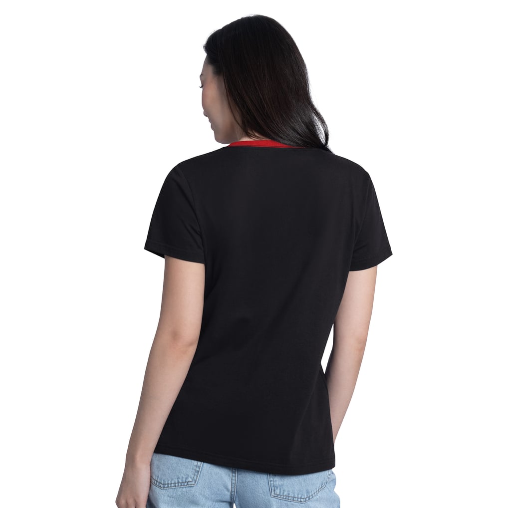 T-shirt col V Tyler Reddick G-III 4Her par Carl Banks pour femme - Noir