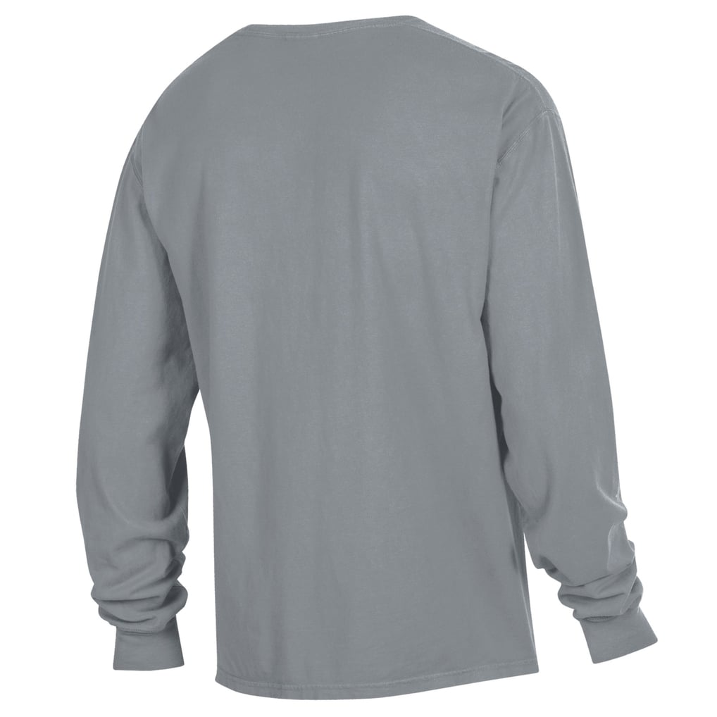 UAH Chargers ComfortWash Arch Logo Garment Dyed Long Sleeve T-Shirt - Gray