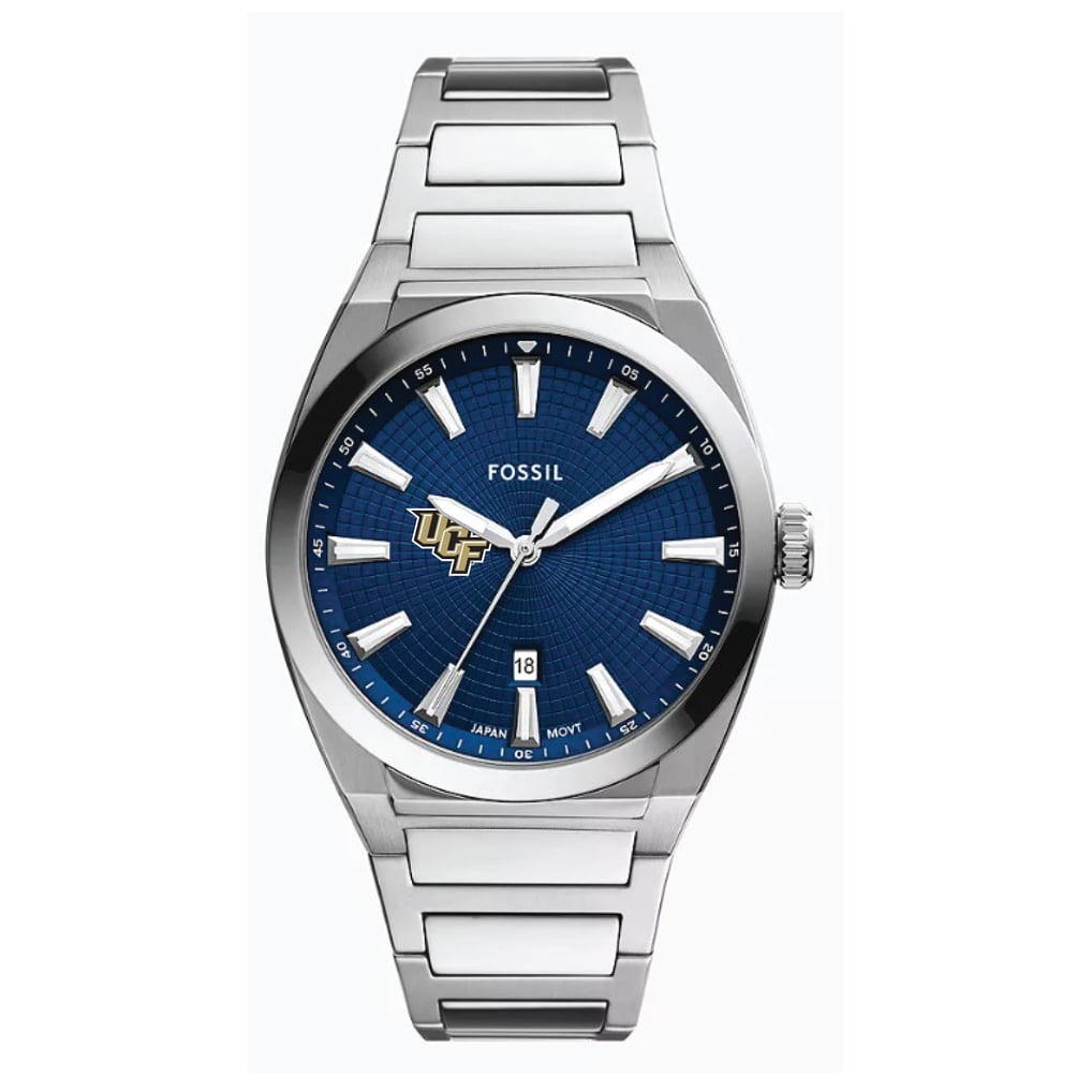Fossil UCF Knights Everett Three-Hand Date Stainless Steel Watch display picture 1