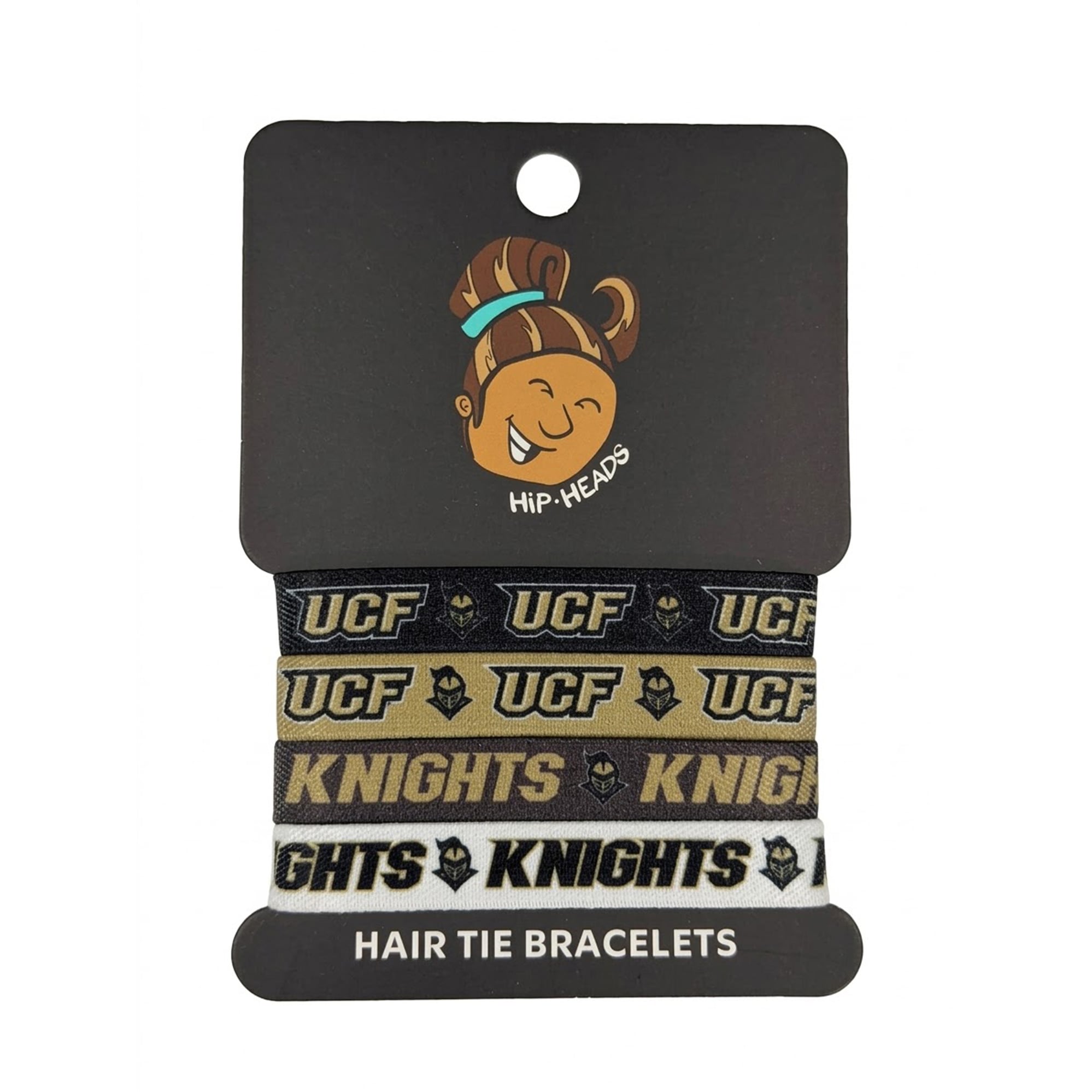 Bracelets élastiques à cheveux Hip Heads UCF Knights (lot de quatre)