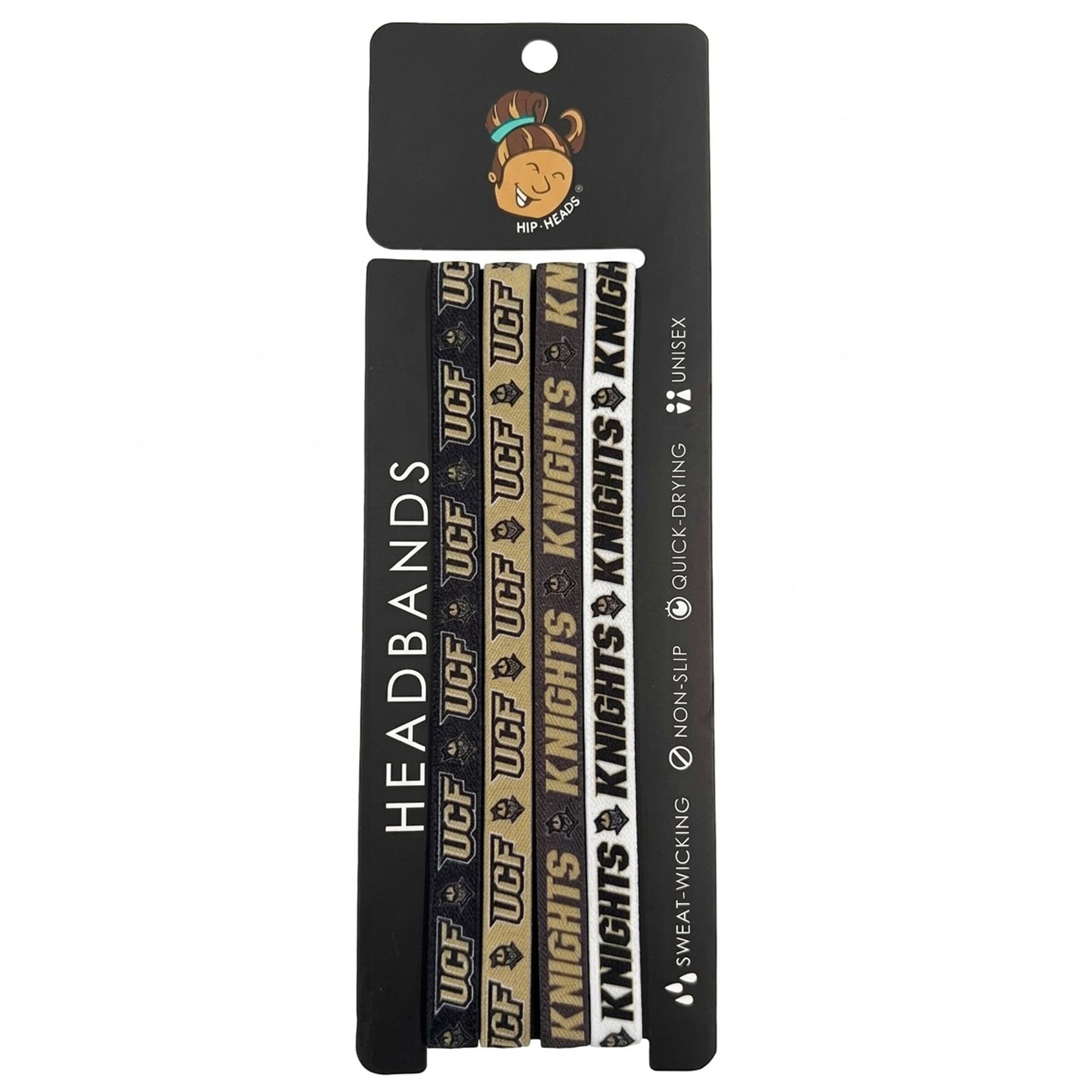 Lot de quatre bandeaux fins Hip Heads UCF Knights