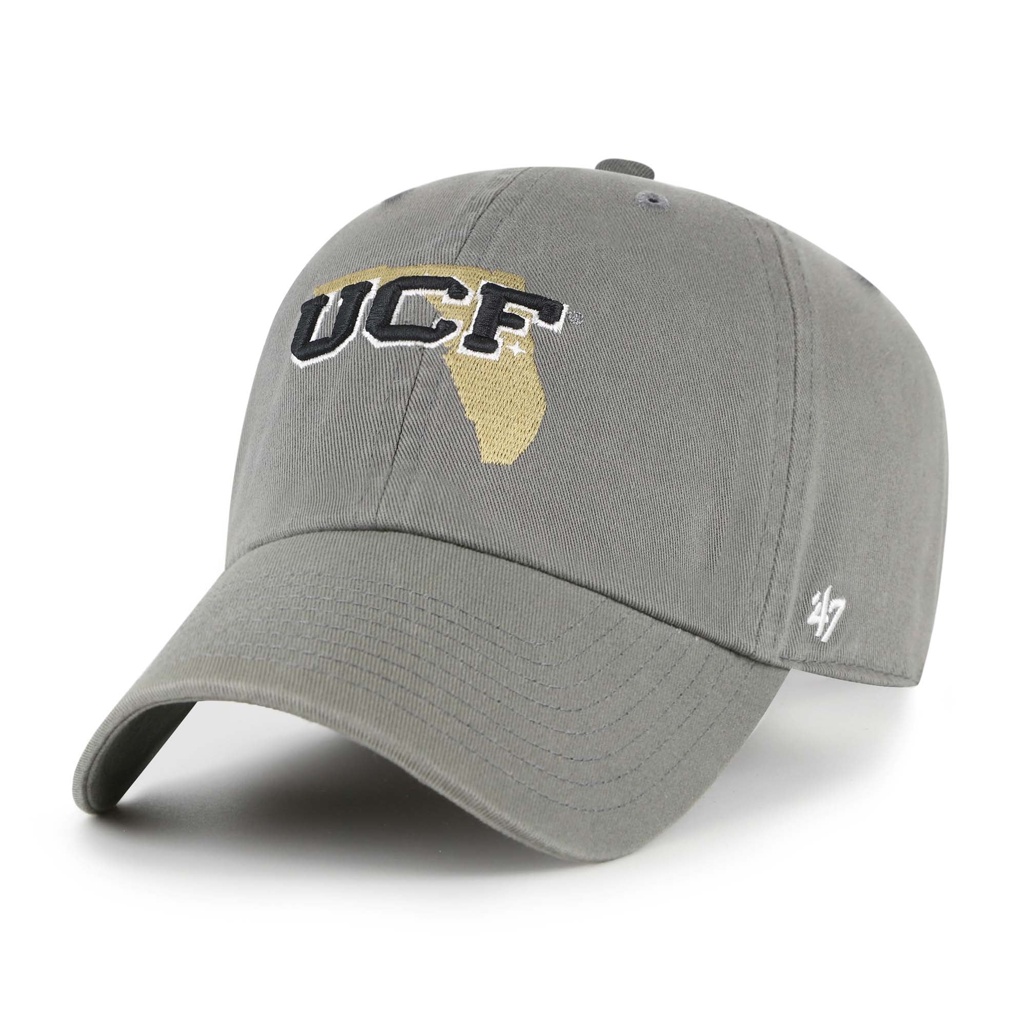Men's '47 Dark Grey UCF Knights Vault Clean Up Adjustable Hat