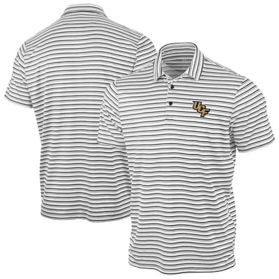 UCF Knights Antigua Space Stripe Polo - Black