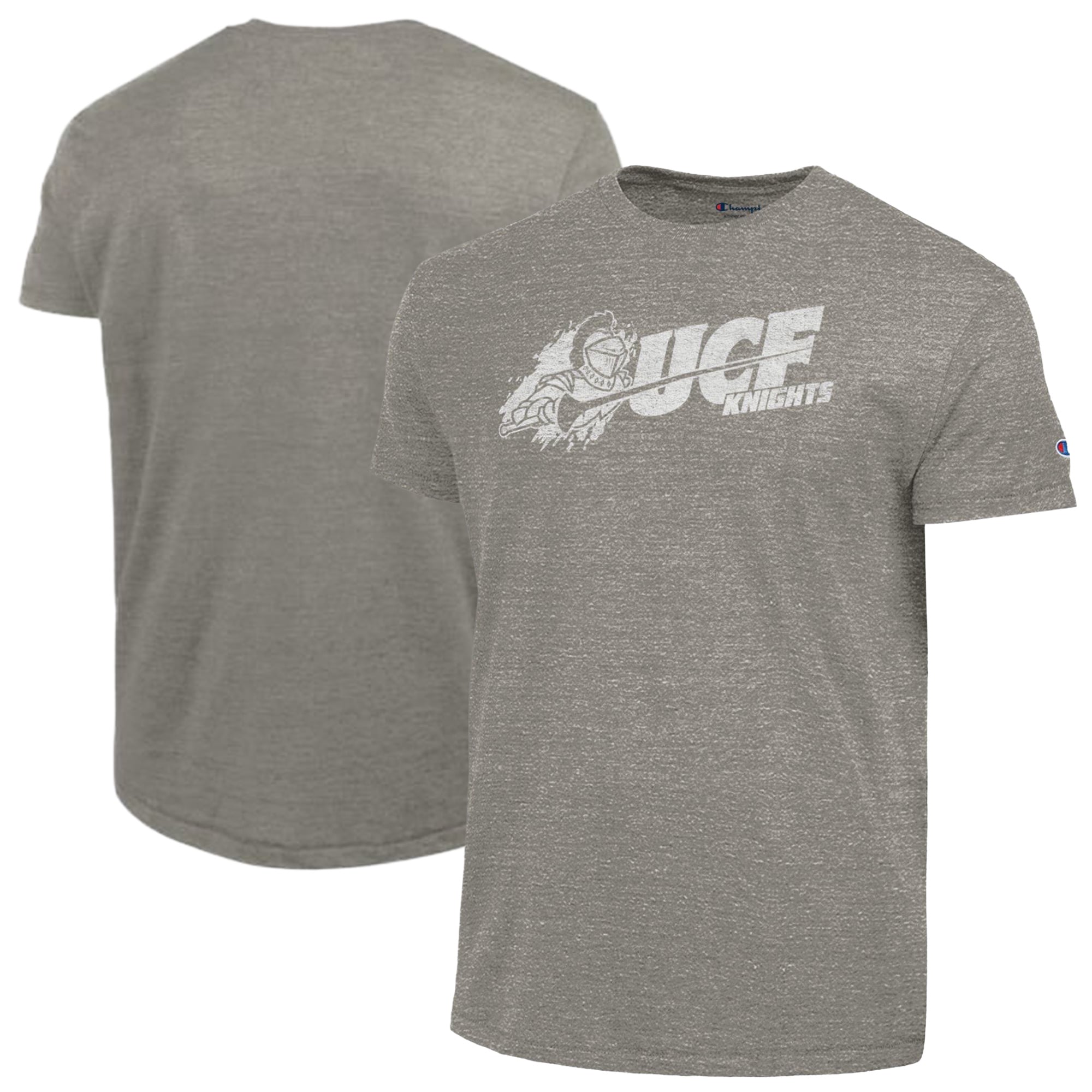 T-shirt Champion pour homme, couleur anthracite, UCF Knights, style vintage Triumph Tri-Blend