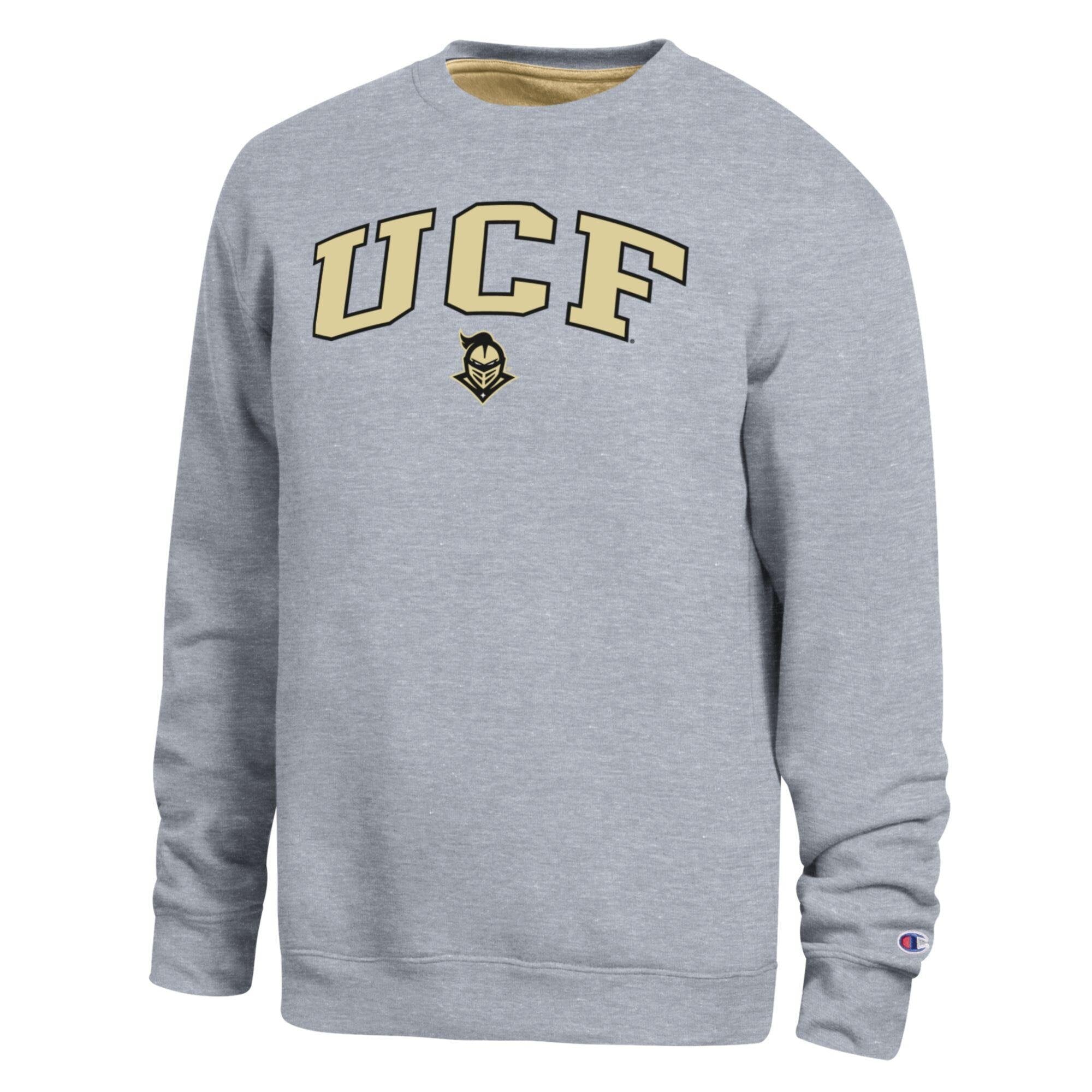 Sweat-shirt Champion pour homme, gris chiné, UCF Knights Arch