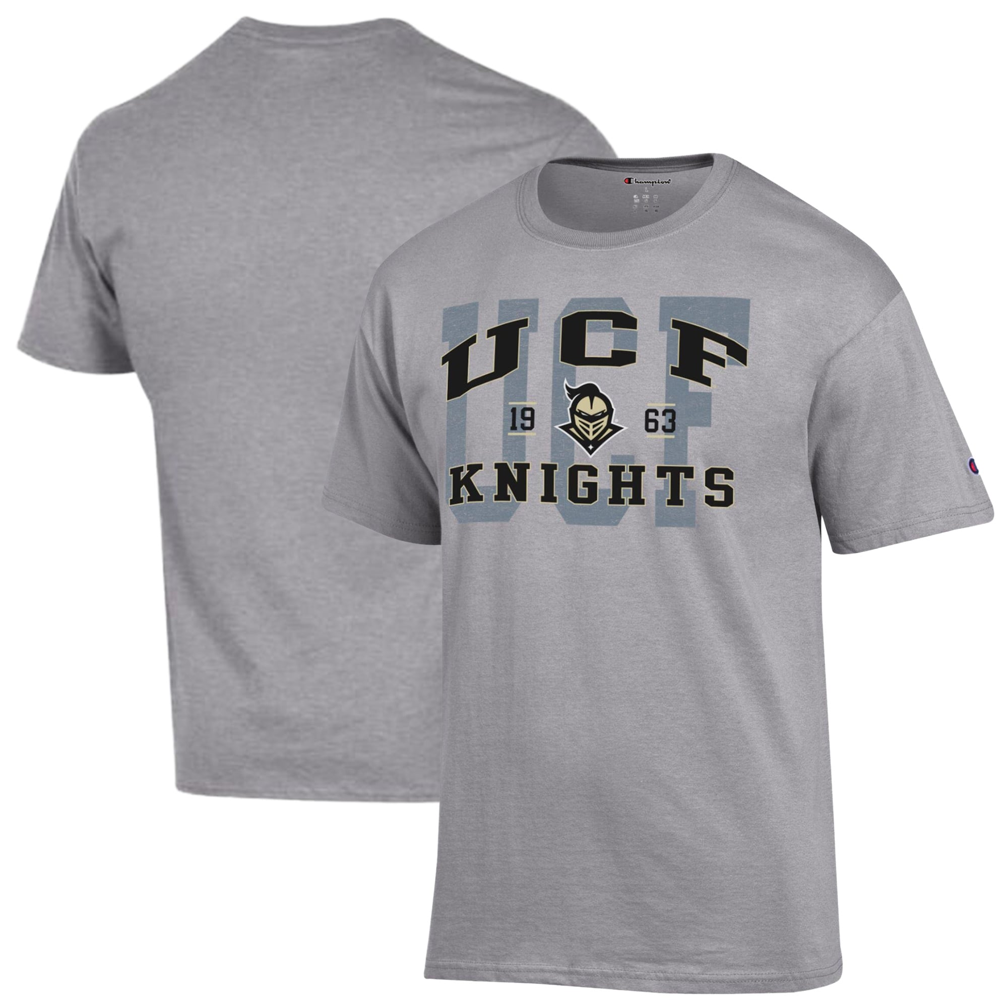 Men's Champion Heather Gray UCF Knights Varsity T-Shirt
