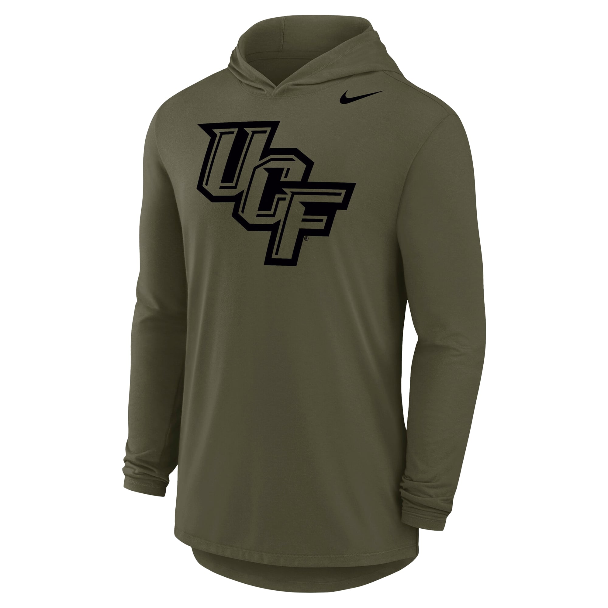 T-shirt à capuche manches longues Nike Olive UCF Knights Dri-FIT pour homme