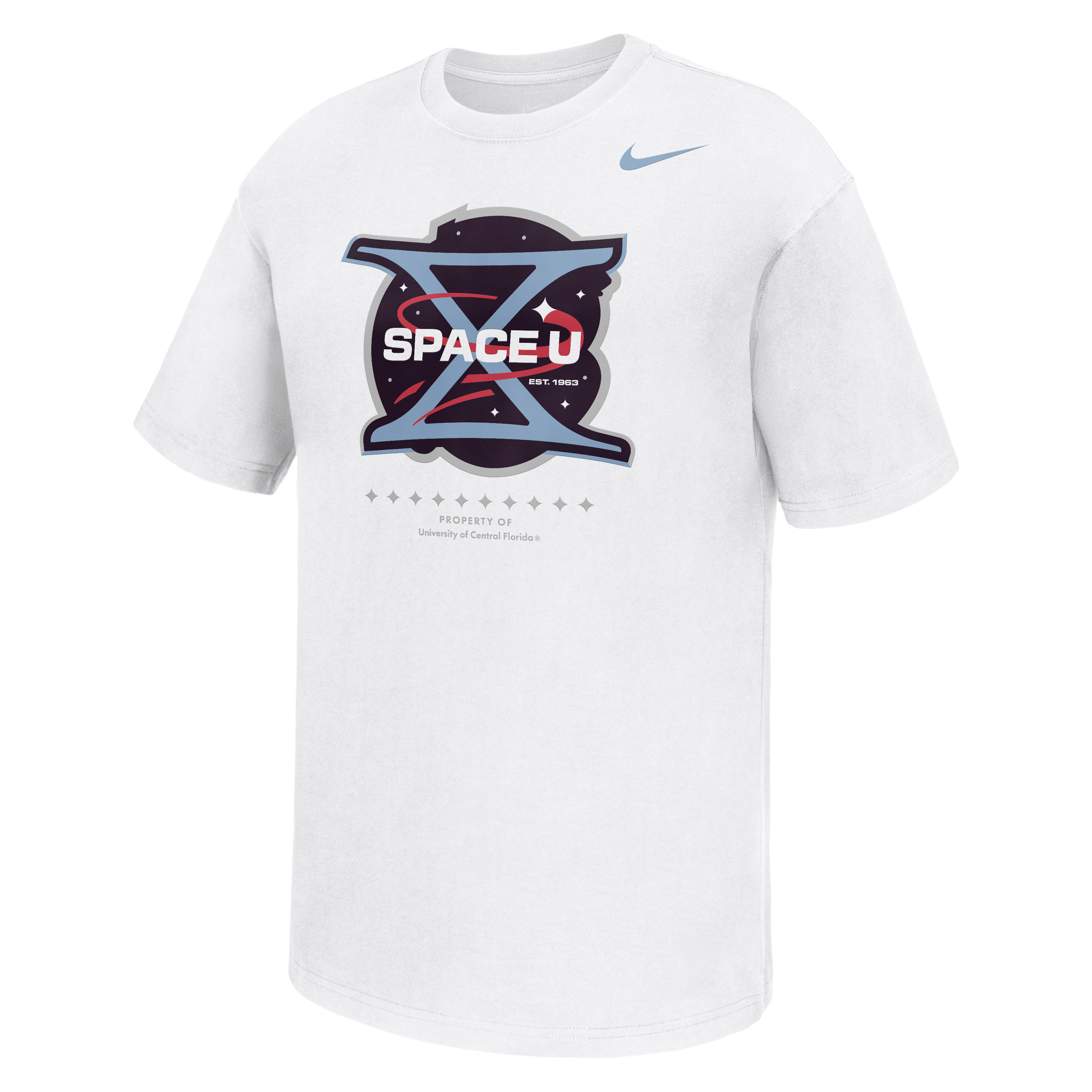 T-shirt Nike Max90 blanc pour homme UCF Knights 2026 Space Game