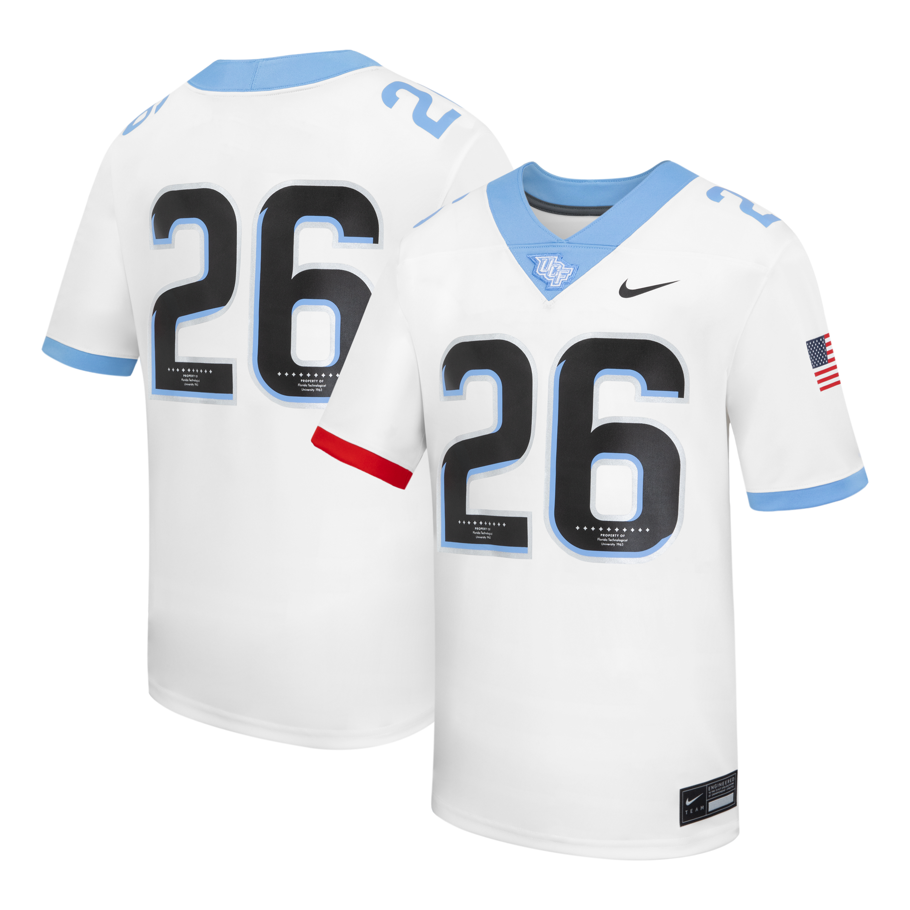 Maillot de football réplique Nike blanc UCF Knights 2026 Space Game pour homme
