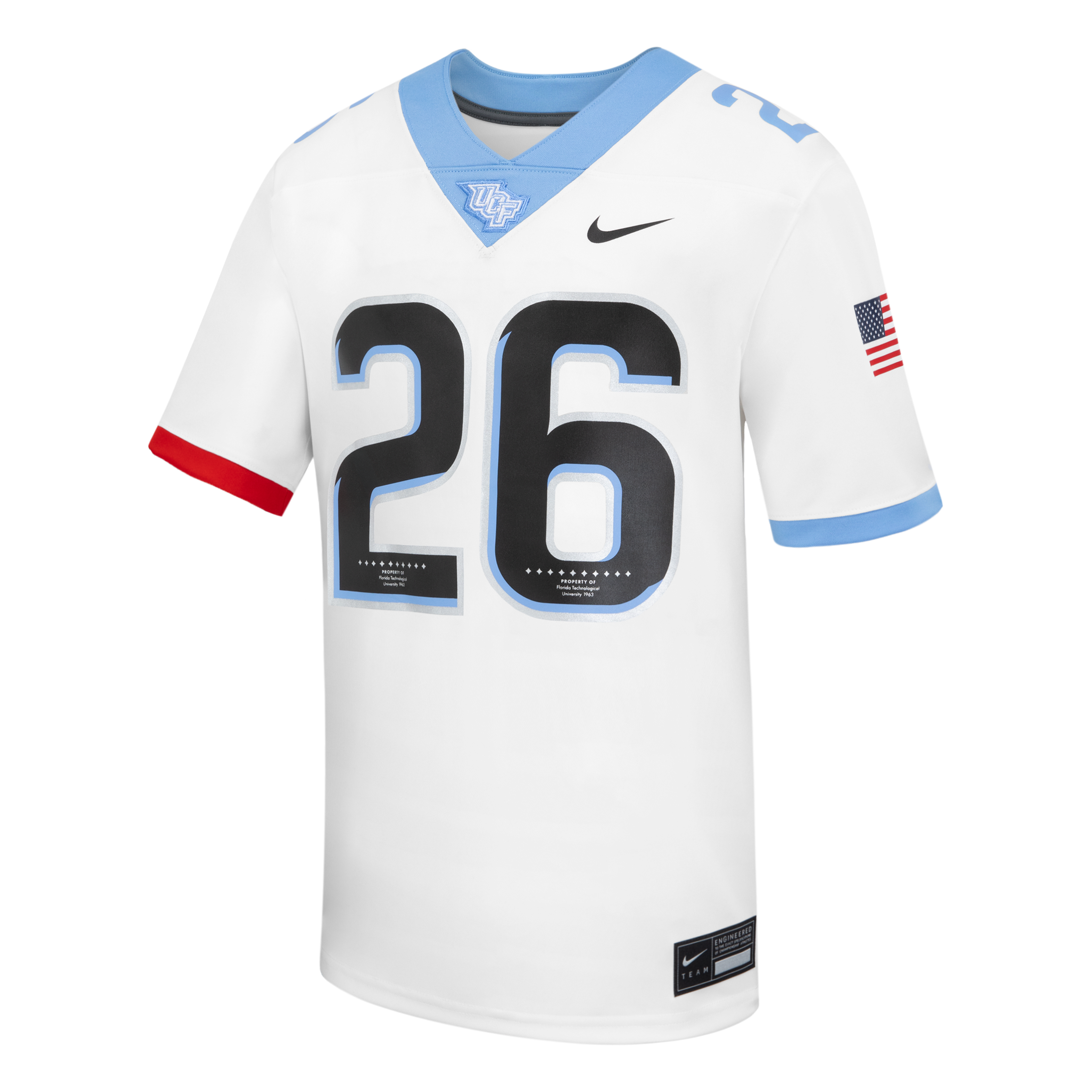 Maillot de football réplique Nike blanc UCF Knights 2026 Space Game pour homme