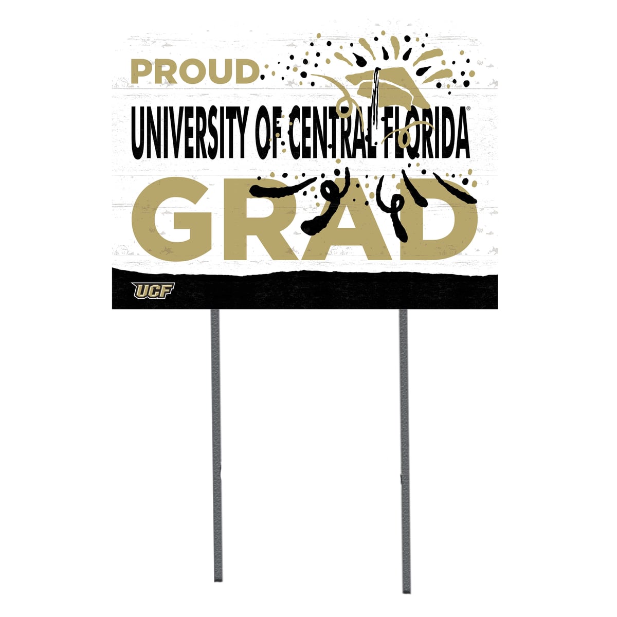 UCF Knights 18'' x 24'' Proud Grad Yard Sign