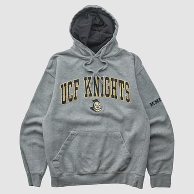 UCF Knights 2010s Hooded Pullover Sweatshirt - Heather Gray - XS by Fanatics Real Vintage
