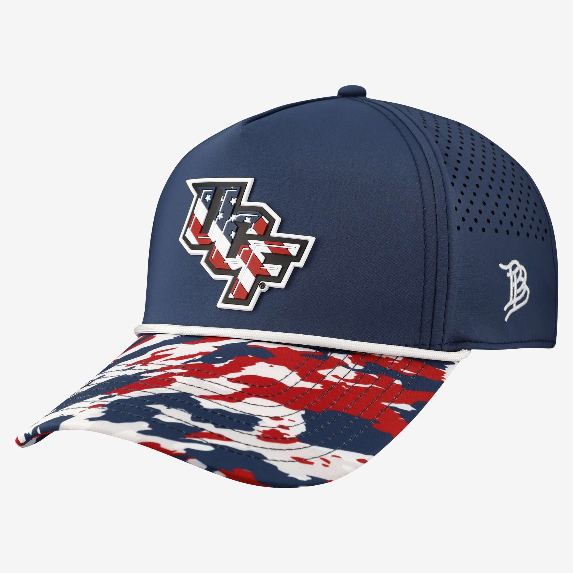 Casquette unisexe à cordon ajustable, bleu marine, UCF Knights, étoiles et rayures
